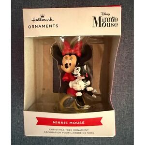 Hallmark Disney Minnie Mouse with Figaro Christmas Tree Ornament 3HCM3406 New